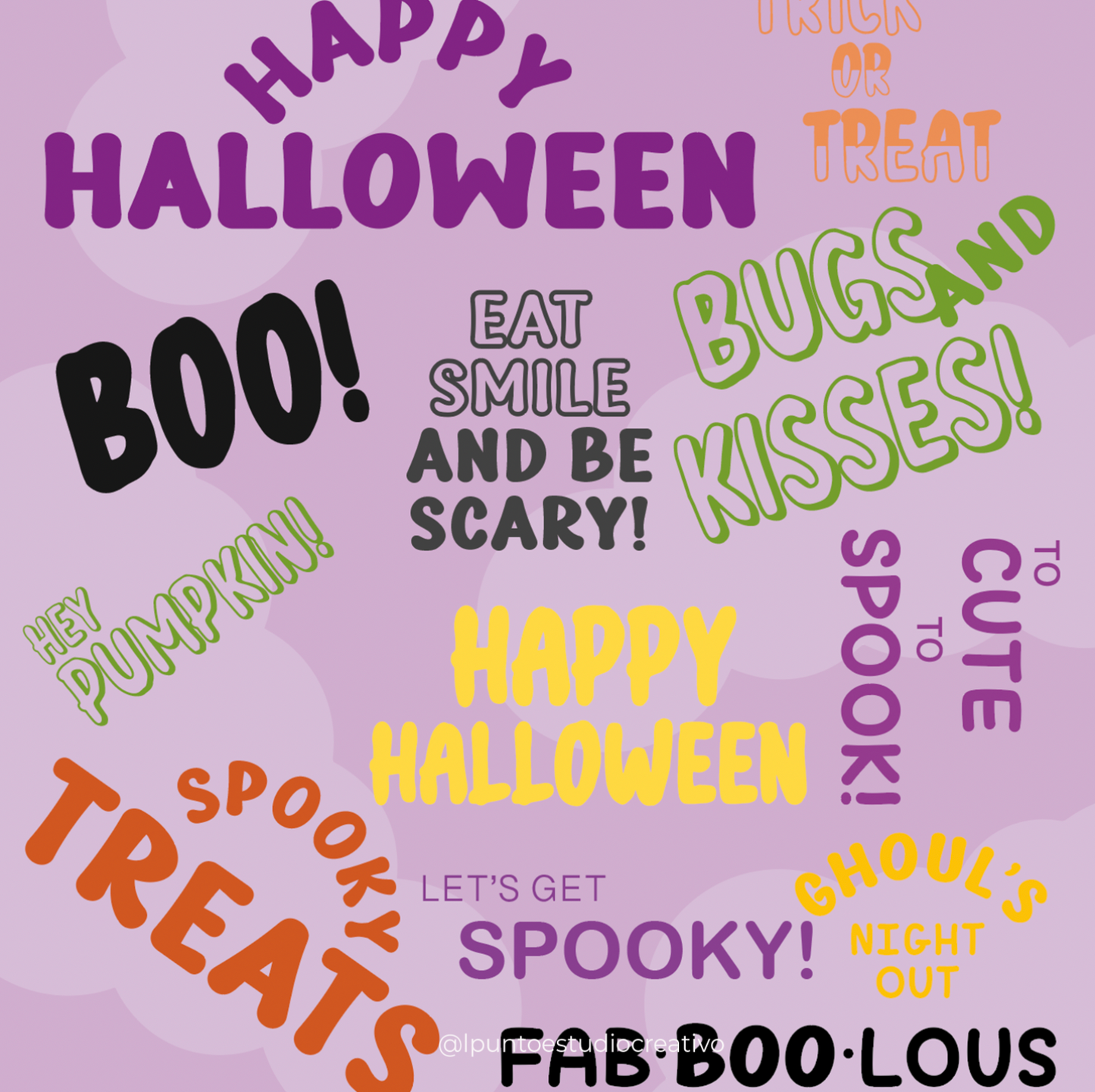Watercolor Candy Bags Halloween