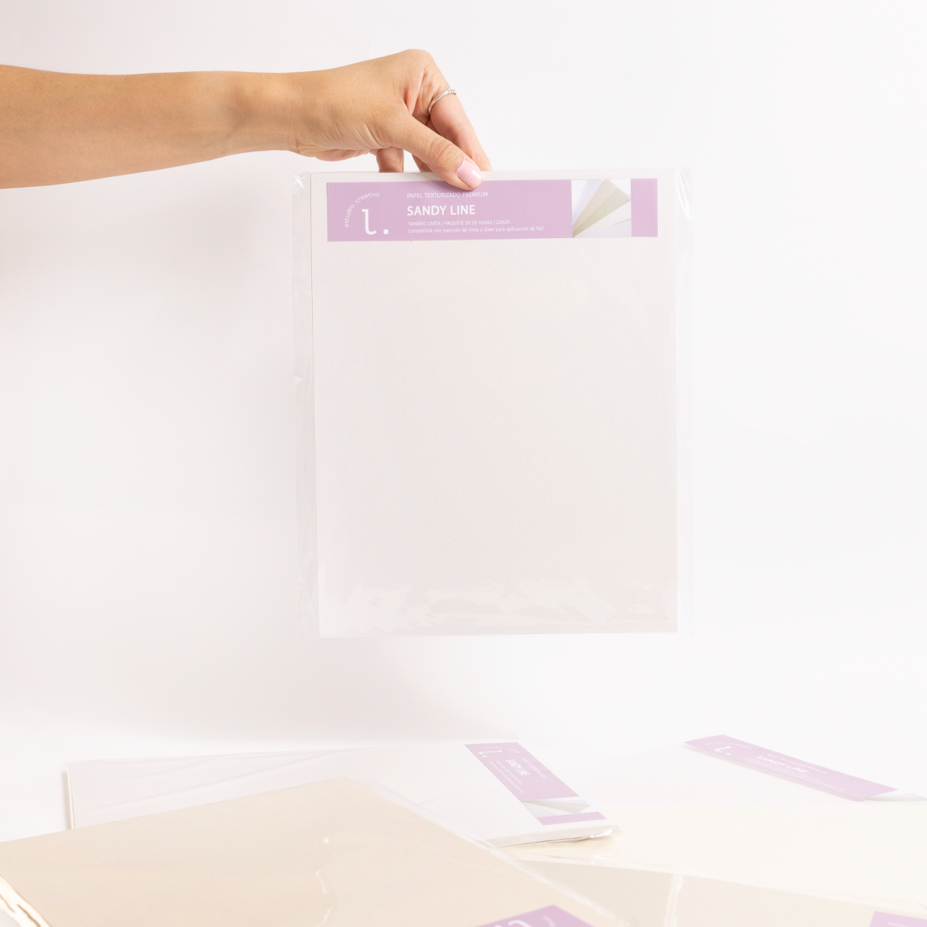 SANDY LINE - Papel Texturizado Premium para FOIL