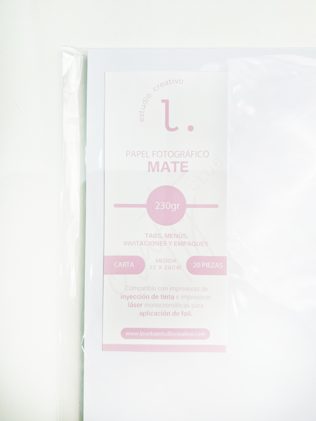 Papel fotográfico Mate 230gr. CARTA