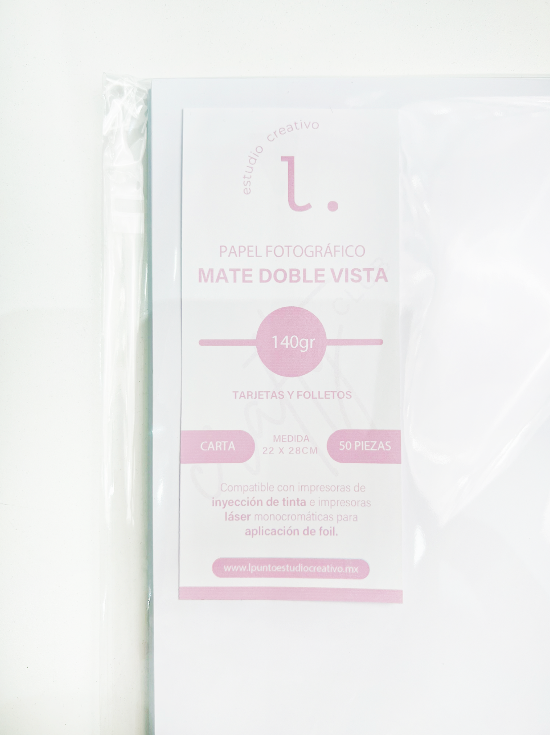 Papel Fotográfico Mate Doble Cara 140gr. CARTA