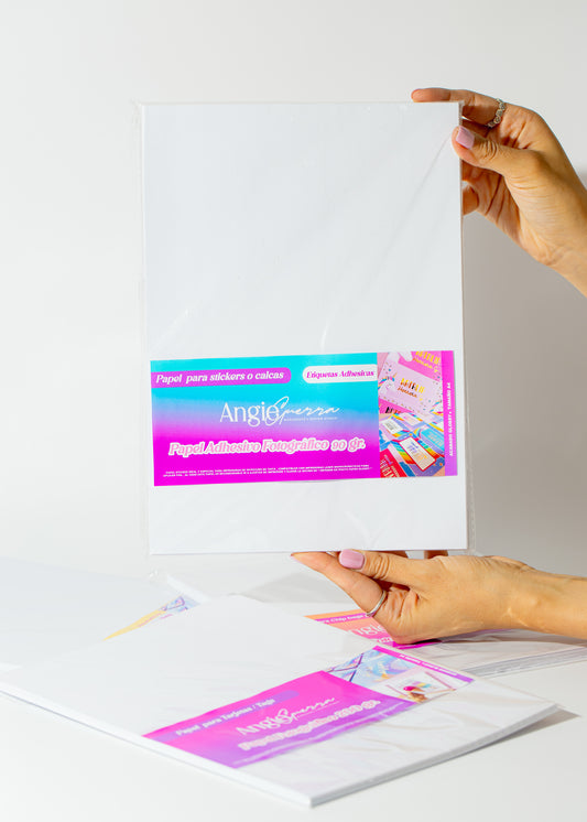 Papel Adhesivo Glossy