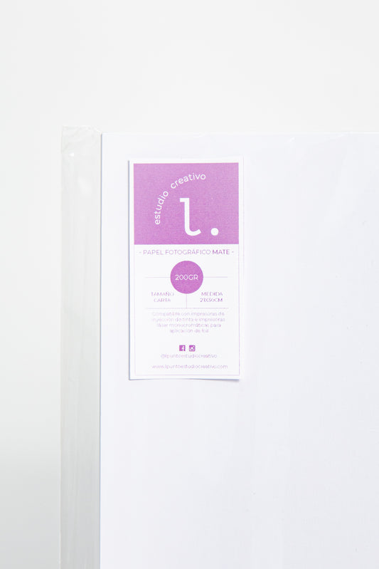 Papel fotográfico Mate  200gr.