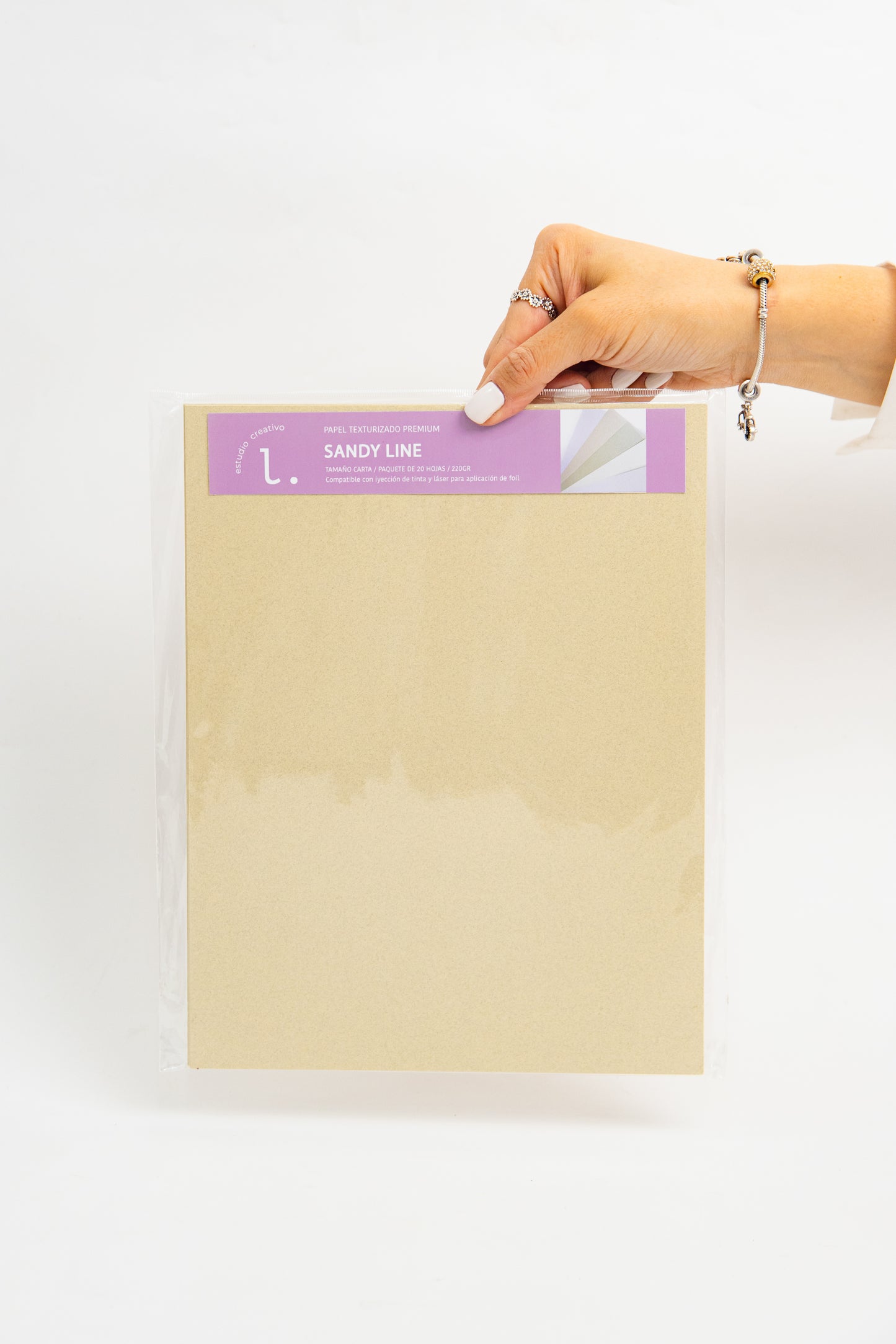 SANDY LINE - Papel Texturizado Premium para FOIL