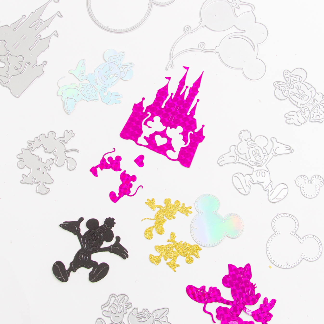 MINI TROQUELES Mickey & Minnie + KIT DE CARTULINAS