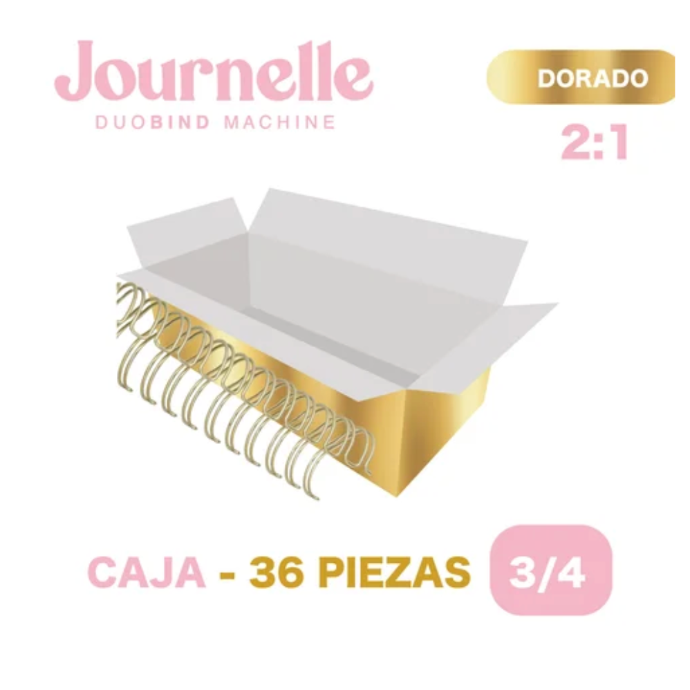 CAJA Espirales Metálicos 2:1 - 3/4'' y 7/8''