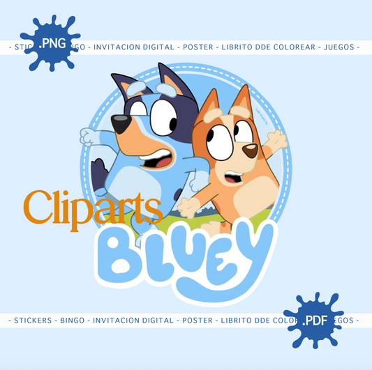Clipart Bluey & Bingo