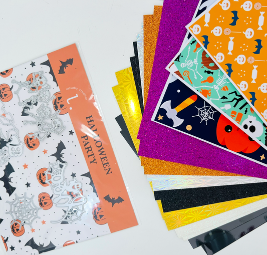MINI TROQUELES Halloween Party + KIT DE CARTULINAS