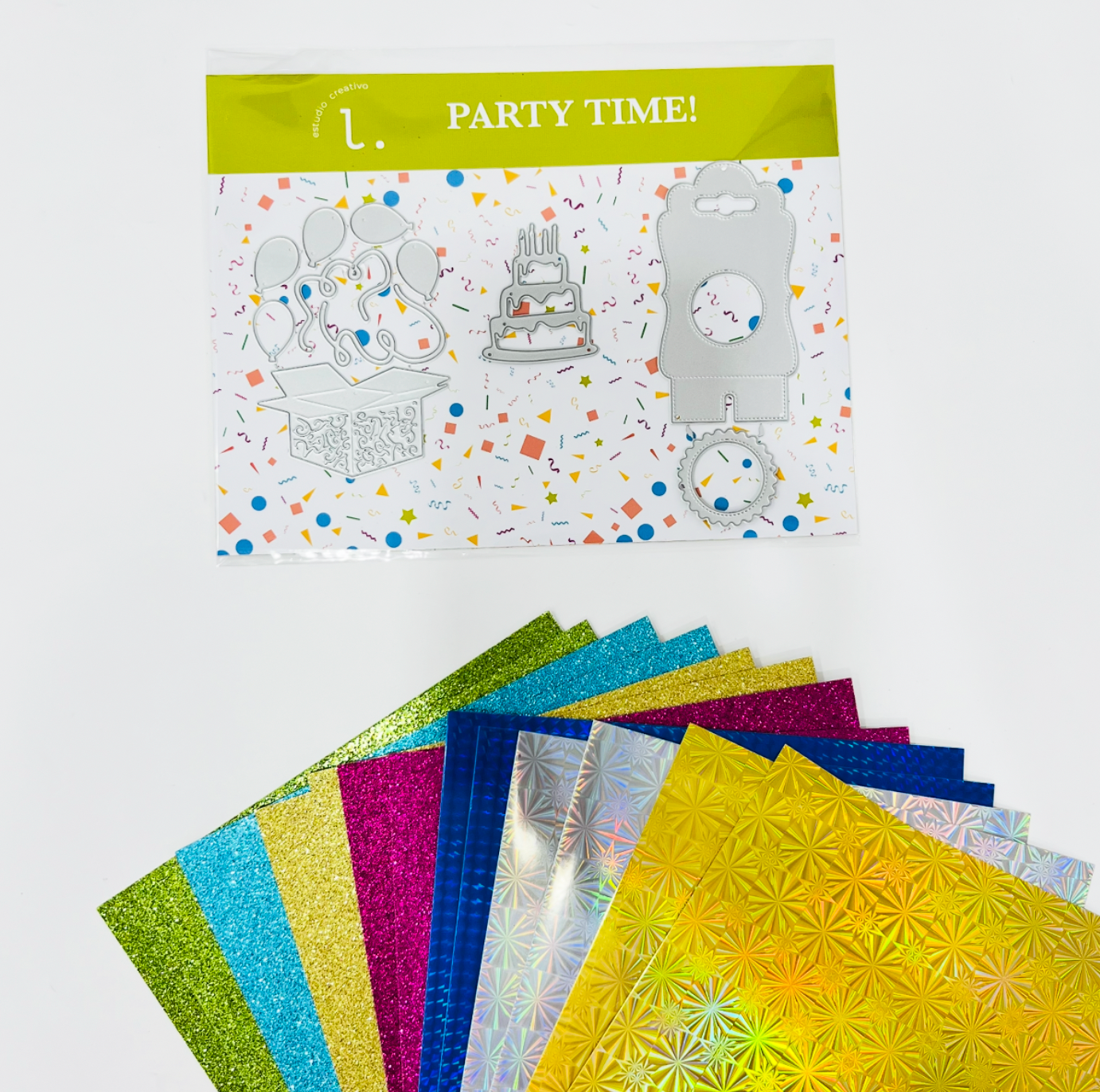 MINI TROQUELES PARTY TIME! + KIT DE CARTULINAS