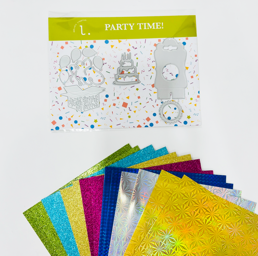 MINI TROQUELES PARTY TIME! + KIT DE CARTULINAS