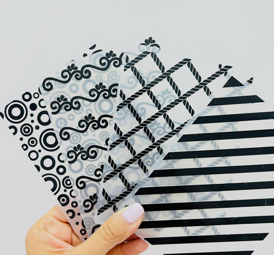 COMBO MINI CARPETAS EMBOSSING 1/4 CARTA