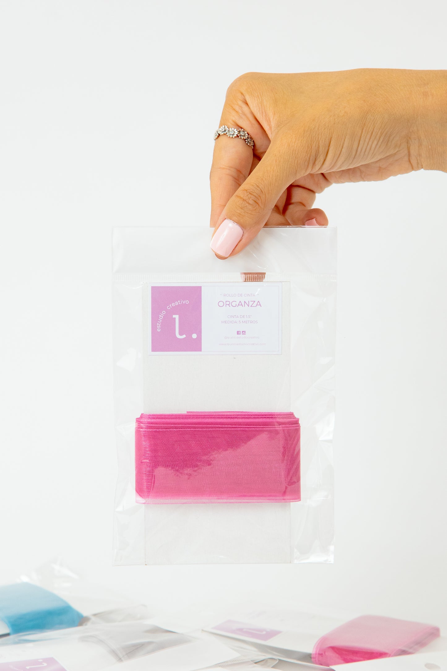 Rollo de cinta ORGANZA 1.5"