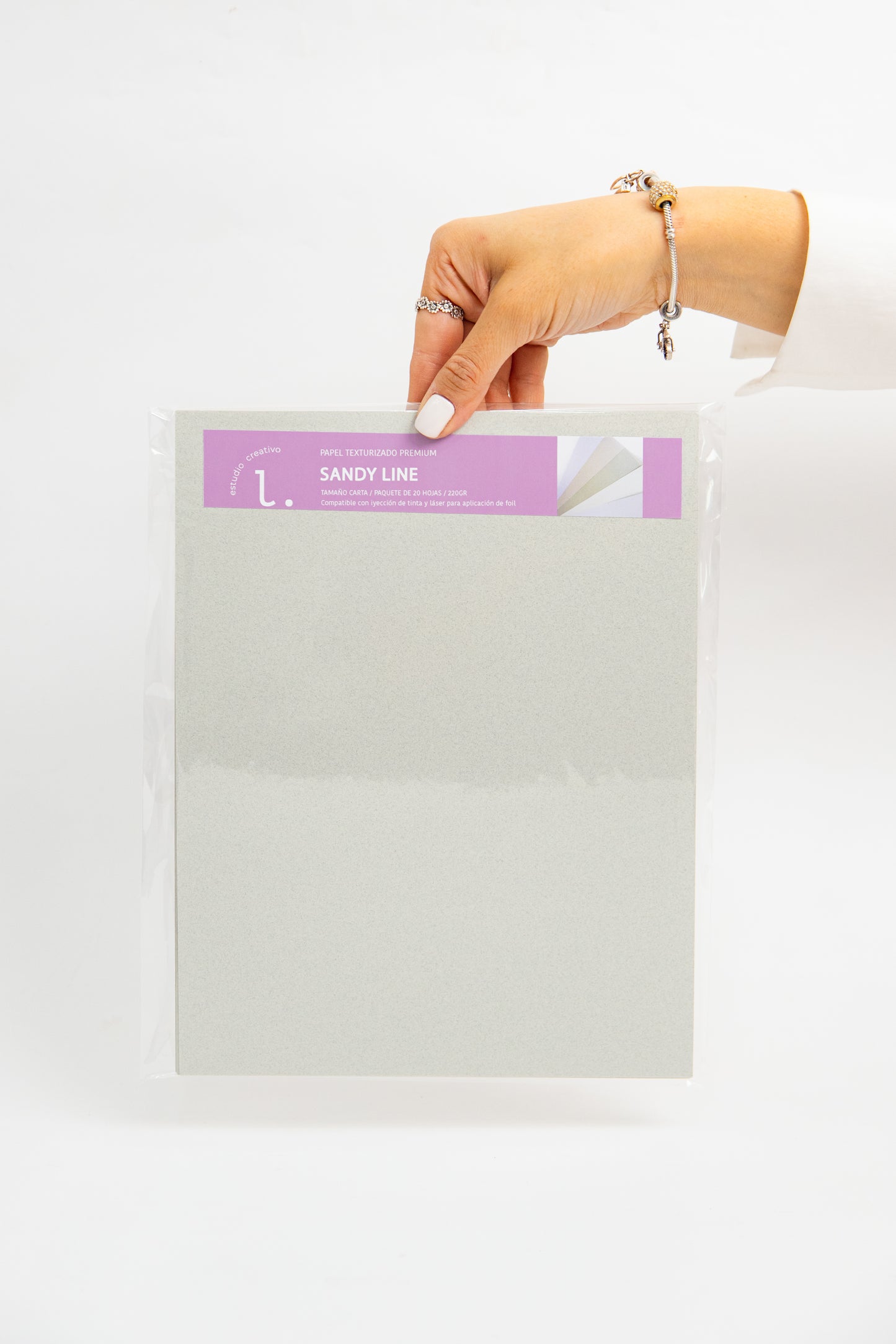 SANDY LINE - Papel Texturizado Premium para FOIL