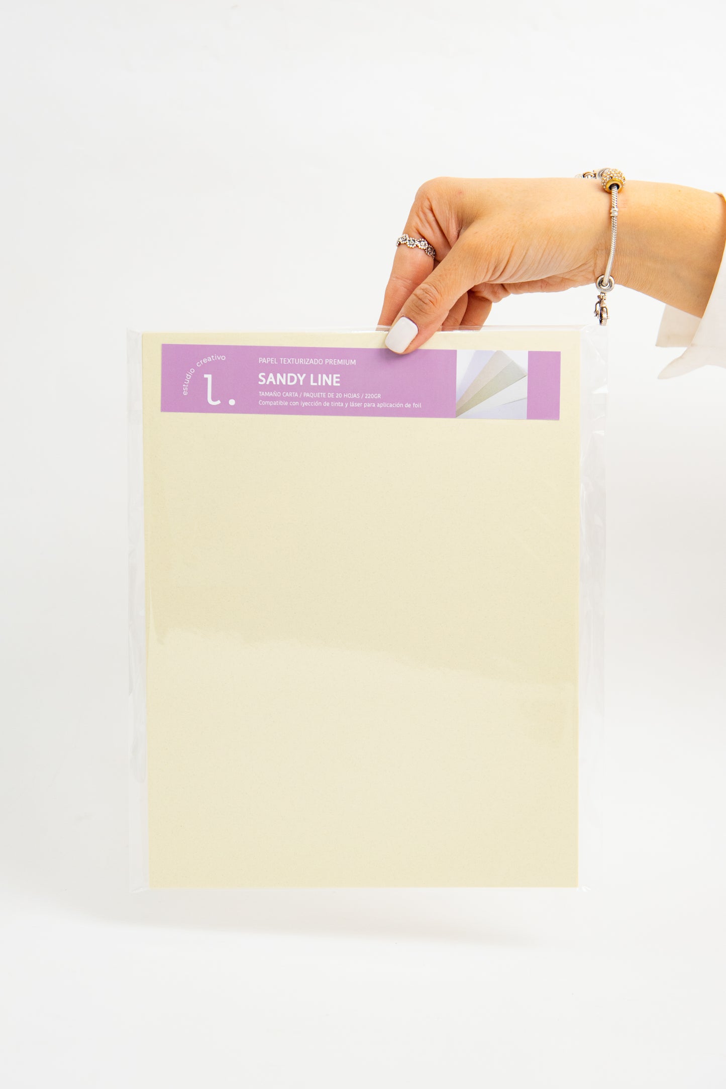 SANDY LINE - Papel Texturizado Premium para FOIL
