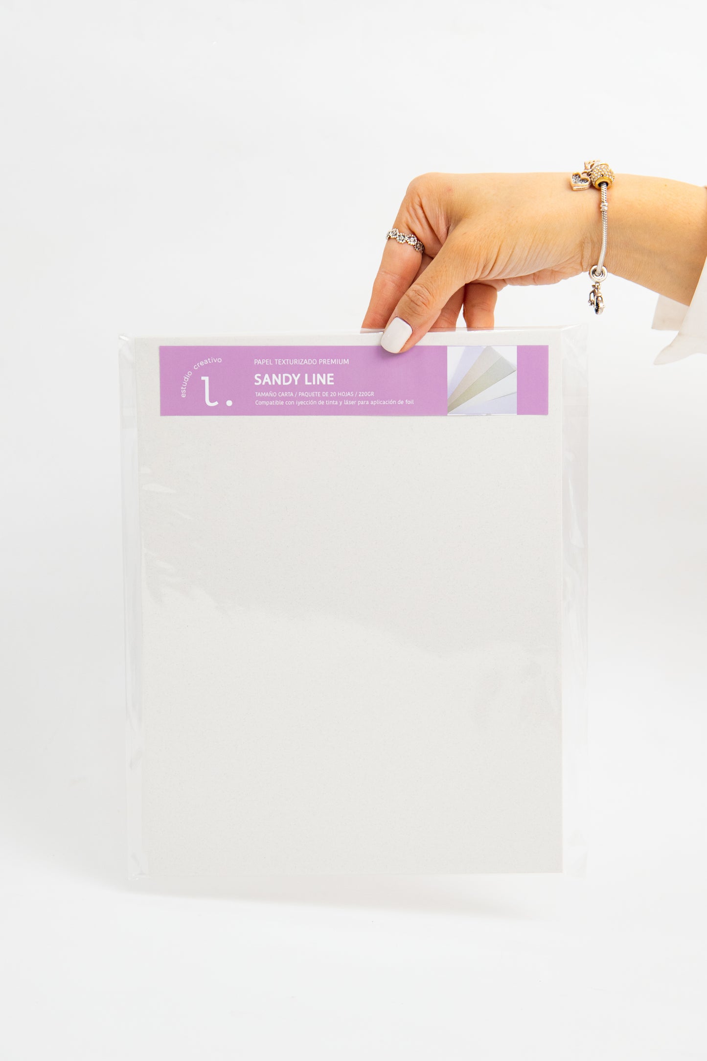 SANDY LINE - Papel Texturizado Premium para FOIL