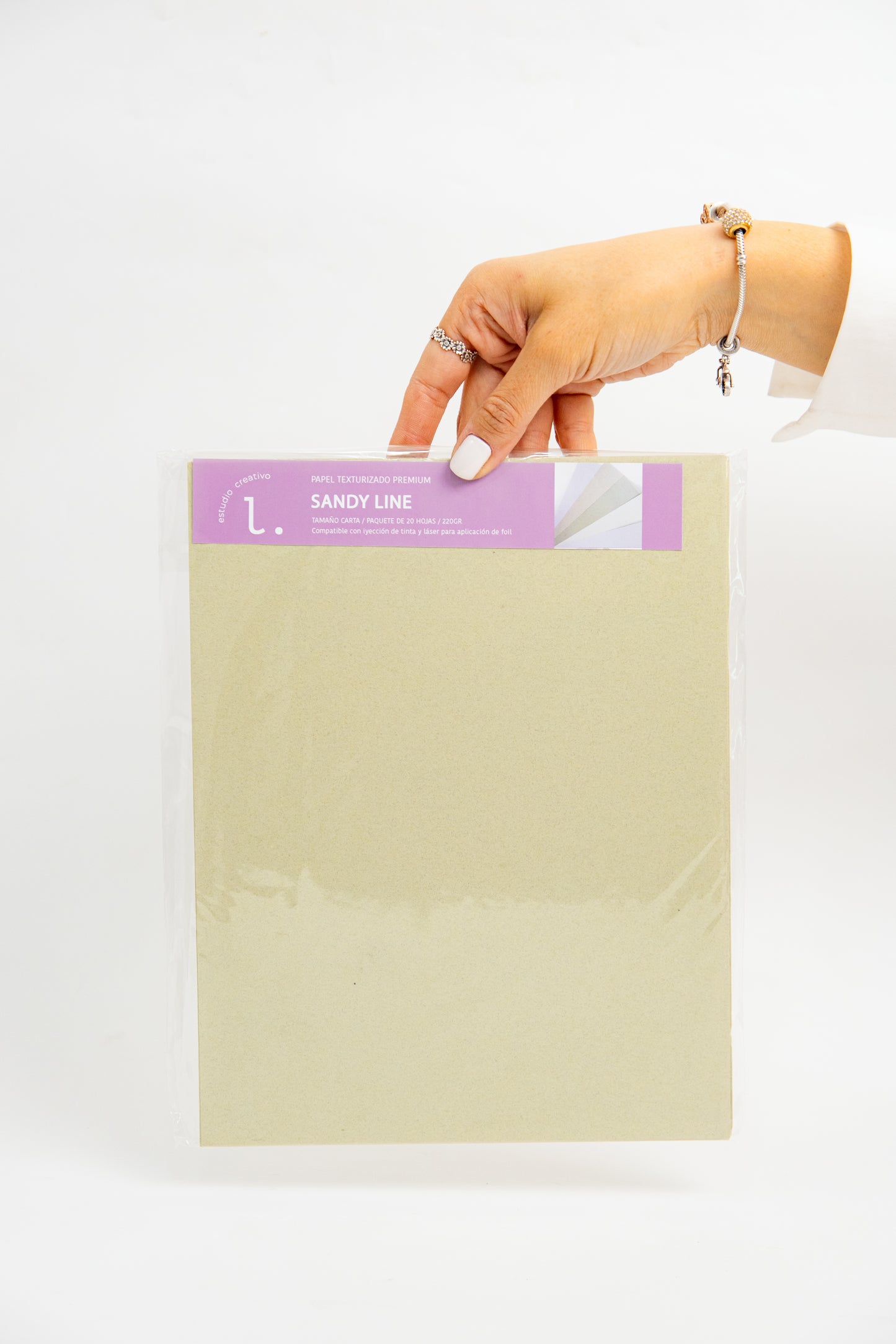 SANDY LINE - Papel Texturizado Premium para FOIL